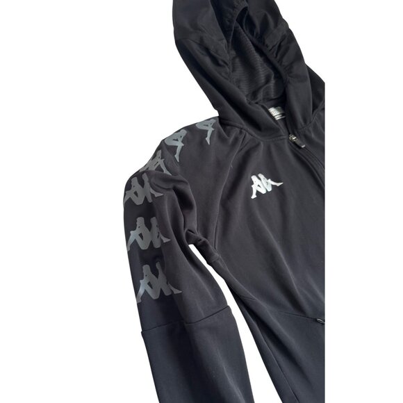 Kappa Women's Medium Black Hooded Zip-Up Jacket - Picture 5 of 10